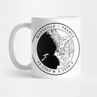 Marseille Map Mug